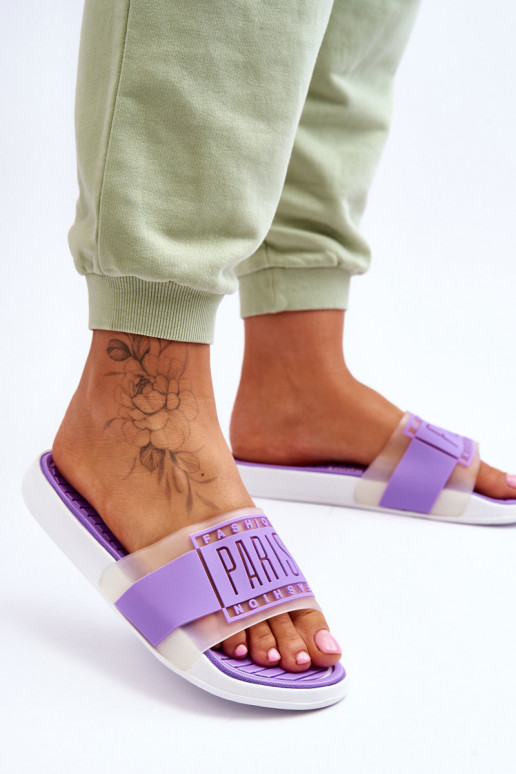 Sportieve stijl Slippers Paarse kleur Sunrise Sportieve stijl Slippers Paarse kleur Sunrise