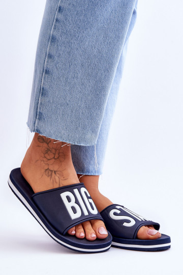 Klassisches Modell Hausschuhe Big Star JJ274A323 dunkelblau 2