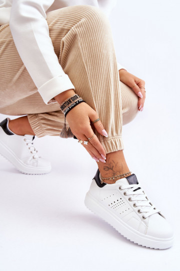 Sportieve schoenen Wit-zwart Be First! 2