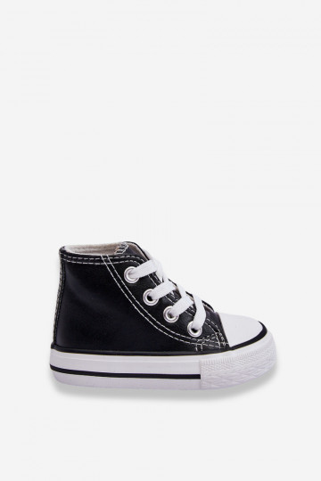 High-Top-Sneaker für Kinder Schwarz-Weiß Marney 2