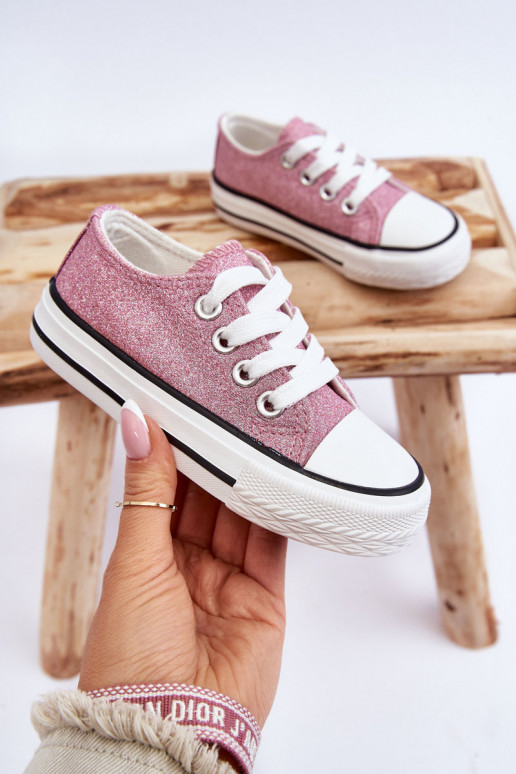 Chaussures de loisirs pour enfants à lanières roses Wella