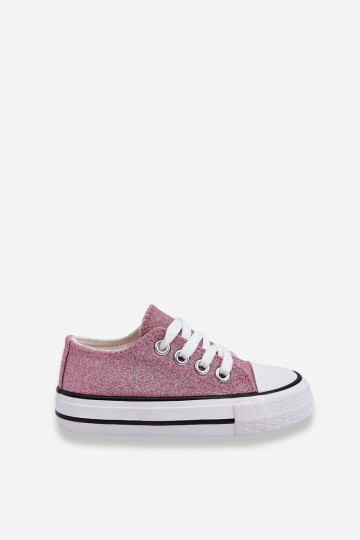 Kindervrijetijdsschoenen met bandjes in roze Wella 2