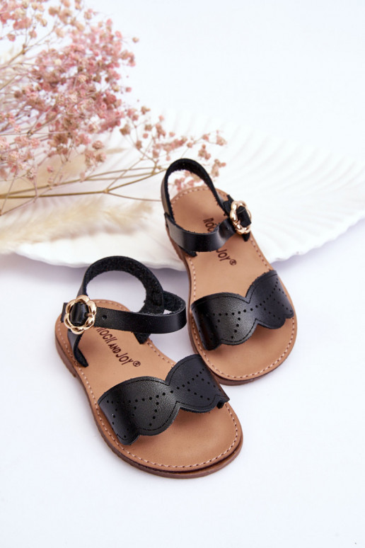 Sandales pour enfants de couleur noire Izzy
