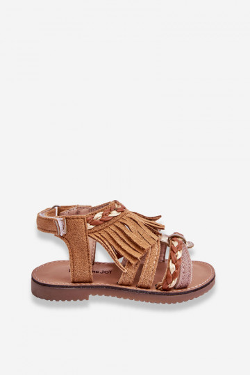 Sandales pour enfants de couleur marron Missy 2