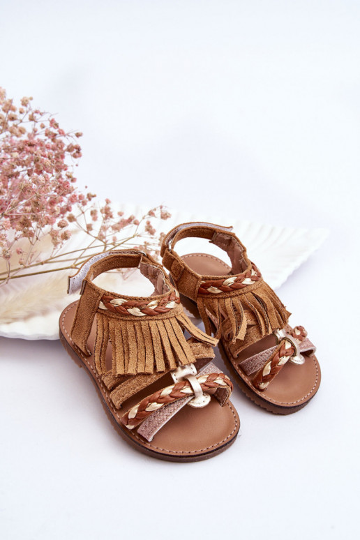 Sandales pour enfants de couleur marron Missy