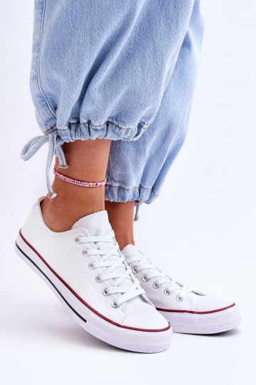 Klassieke damessportschoenen in witte kleur Vegas