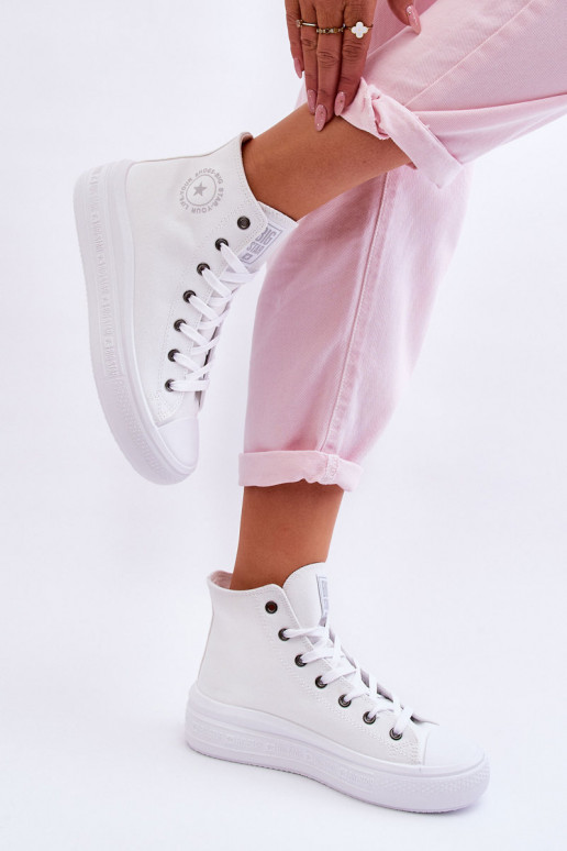 chaussures de loisirs avec semelle Big Star LL274A183 couleur blanche