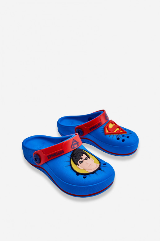 Kinderpantoffels in krokodillenstijl Superman Grendene Kids JJ385004 blauw Kinderpantoffels in krokodillenstijl Superman Grendene Kids JJ385004 blauw