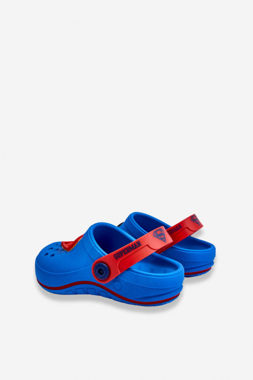 Kinderpantoffels in krokodillenstijl Superman Grendene Kids JJ385004 blauw Kinderpantoffels in krokodillenstijl Superman Grendene Kids JJ385004 blauw