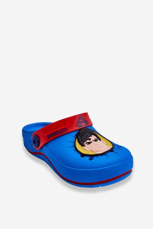 Chaussons enfant façon croco Superman Grendene Kids JJ385004 bleu