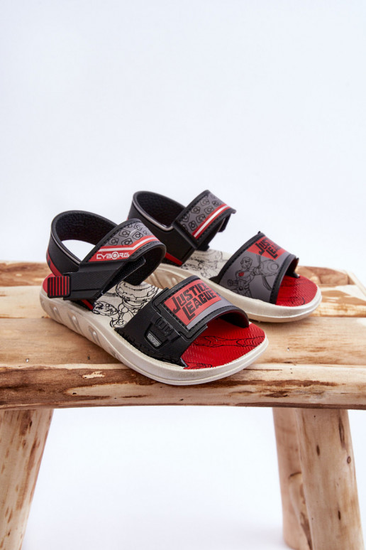 Sandales enfant Grendene Kids JJ385011 Noir et rouge