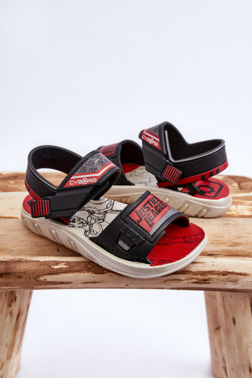 Sandales enfant Grendene Kids JJ385011 Noir et rouge