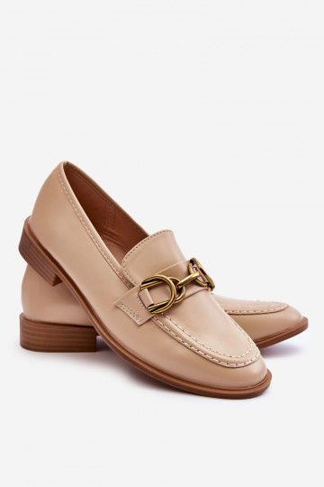 Klassiek model damesmocassins beige Lorien 2