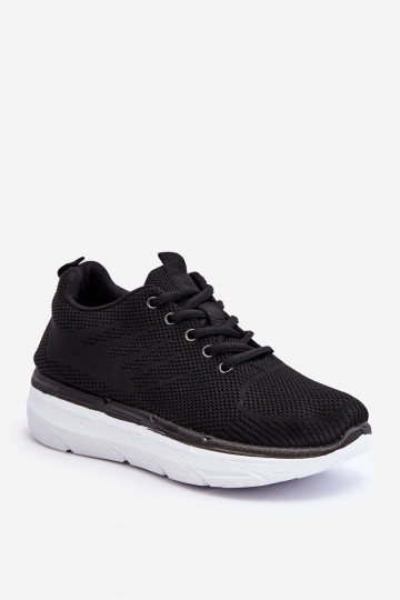 Sportschoenen met veters in de kleur zwart Lavarone