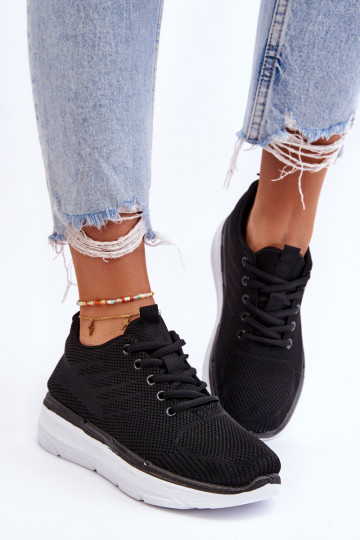 Chaussures de sport à lacets de couleur noire Lavarone 2