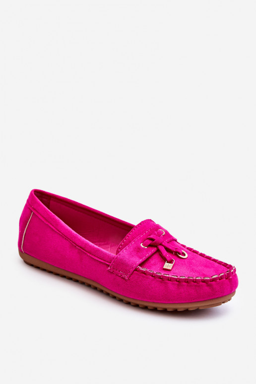 Klassieke suède mocassins in roze Good Time Klassieke suède mocassins in roze Good Time
