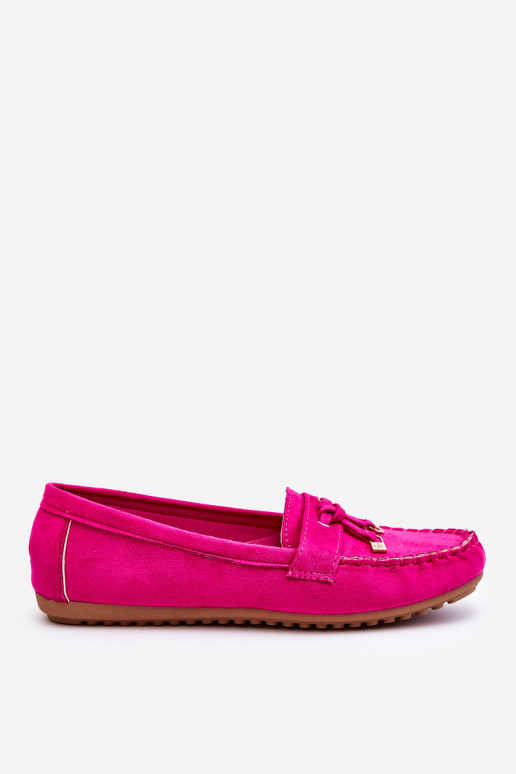 Klassieke suède mocassins in roze Good Time Klassieke suède mocassins in roze Good Time