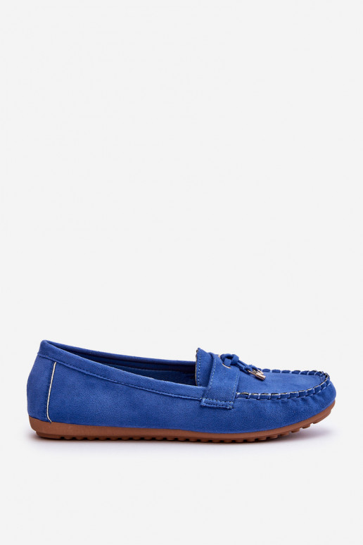 Mocassins classiques en daim bleu Good Time