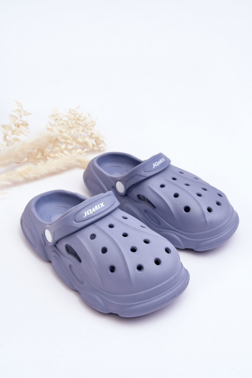 Chaussons type Crocs enfant bleu Cloudy Chaussons type Crocs enfant bleu Cloudy