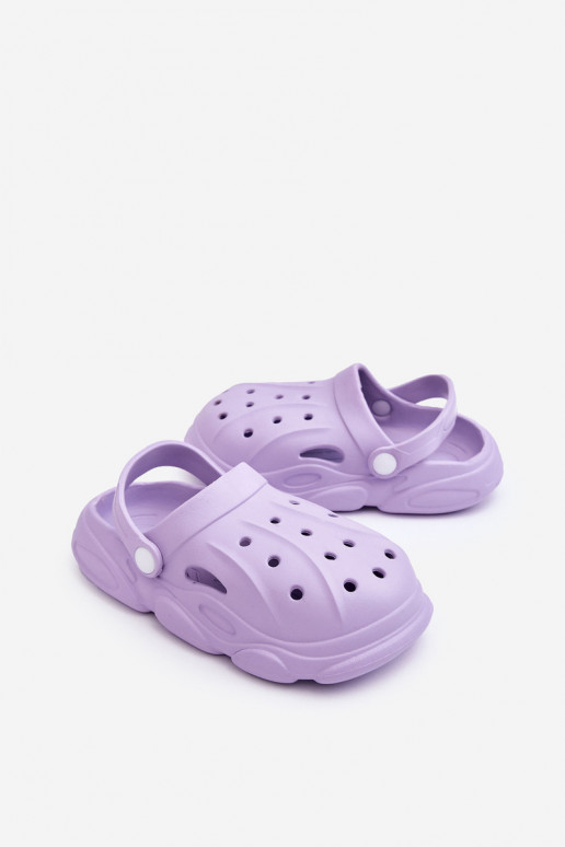 Chaussons Crocs Enfant Violet Nuageux Chaussons Crocs Enfant Violet Nuageux