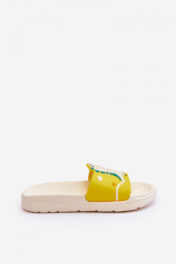Chaussons enfant T-Rex beige Bernis 2