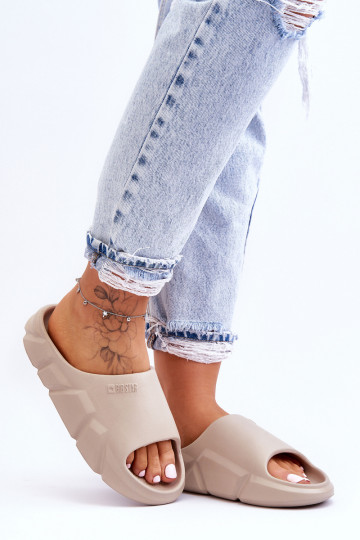 Licht Lichte pantoffels Big Star LL274593 beige 2