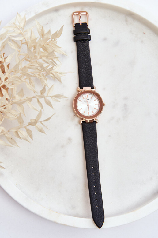 Montre femme en cuir Giorgio&Dario couleur noir Montre femme en cuir Giorgio&Dario couleur noir