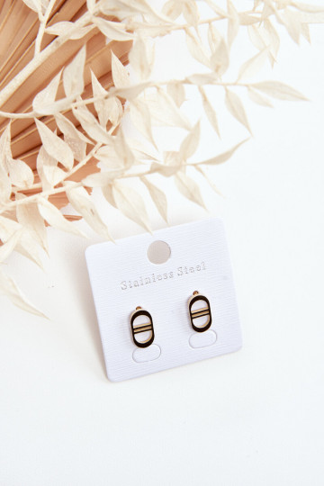 Ovale oorbellen in goudkleur