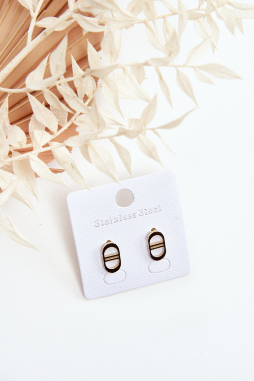 Ovale oorbellen in goudkleur Ovale oorbellen in goudkleur