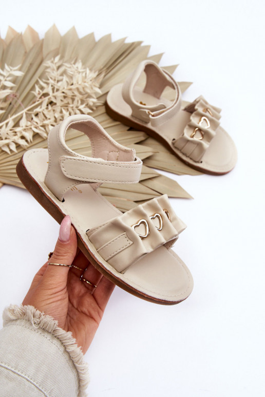 Kindersandalen mit Klebeverschlüssen beige Havana Kindersandalen mit Klebeverschlüssen beige Havana