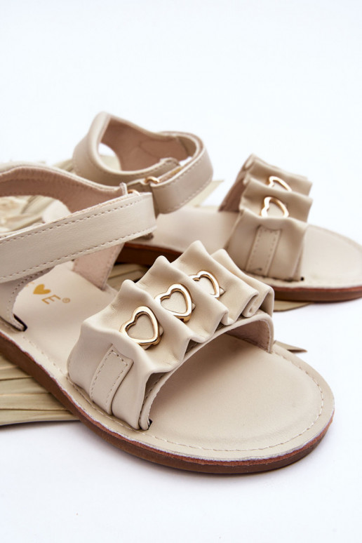 Kindersandalen mit Klebeverschlüssen beige Havana Kindersandalen mit Klebeverschlüssen beige Havana