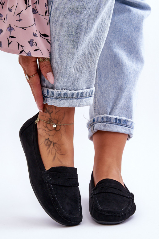 Elegante Wildledermokassins in der Farbe Schwarz von Lenvie Elegante Wildledermokassins in der Farbe Schwarz von Lenvie