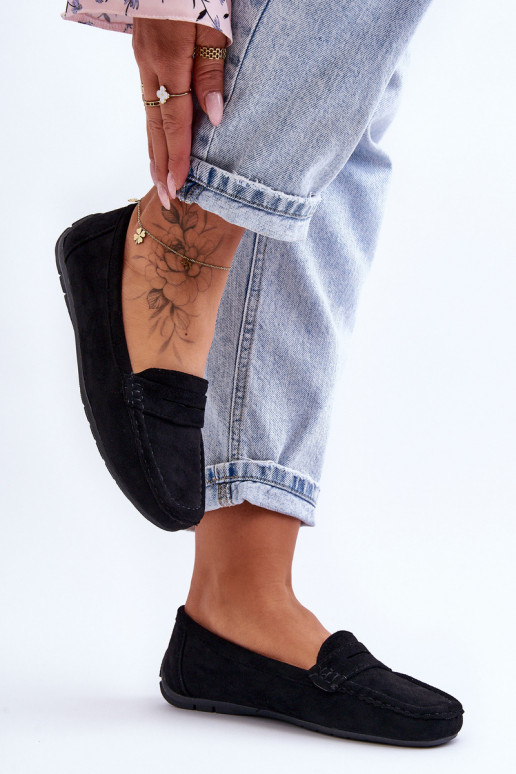 Elegante Wildledermokassins in der Farbe Schwarz von Lenvie Elegante Wildledermokassins in der Farbe Schwarz von Lenvie