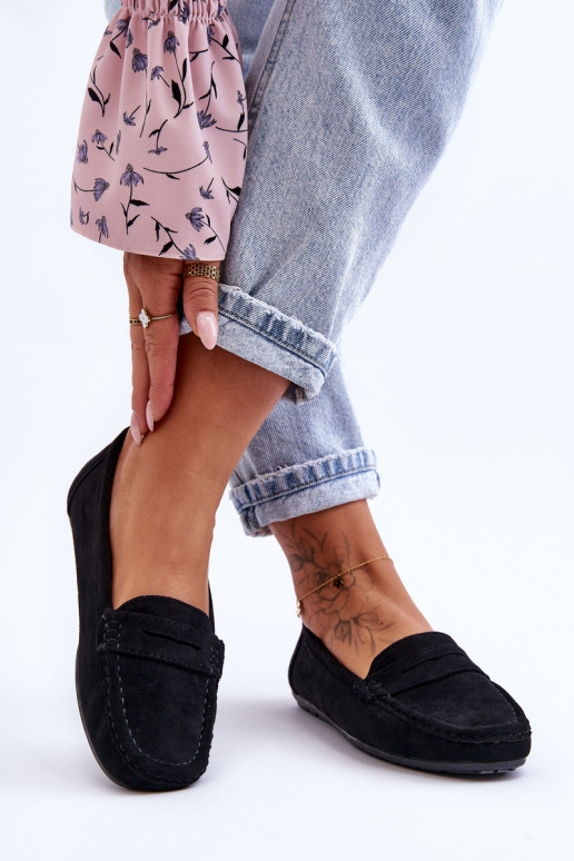 Elegante Wildledermokassins in der Farbe Schwarz von Lenvie Elegante Wildledermokassins in der Farbe Schwarz von Lenvie