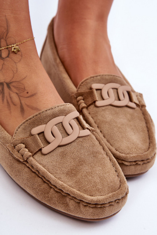 Bruine suède mocassins Rabell Bruine suède mocassins Rabell