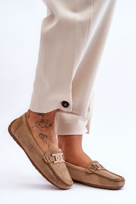 Bruine suède mocassins Rabell Bruine suède mocassins Rabell