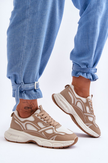 beige Contiro sportschoenen