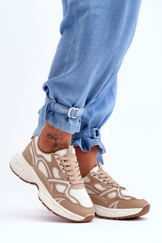 beige Contiro sportschoenen