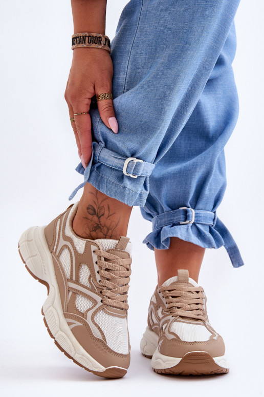 beige Contiro sportschoenen