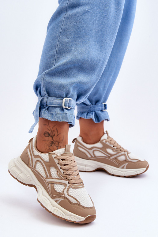 chaussures de sport Contiro beiges