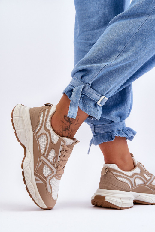 beige Contiro sportschoenen