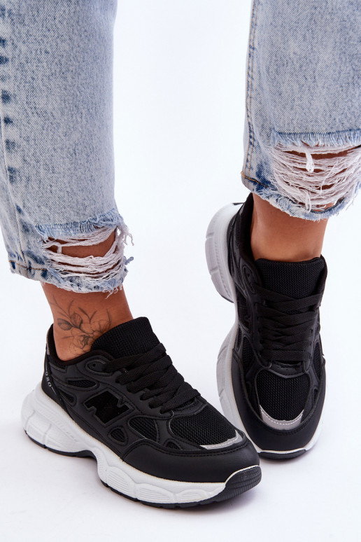 sneakers met mesh in de zwarte kleur Venice sneakers met mesh in de zwarte kleur Venice