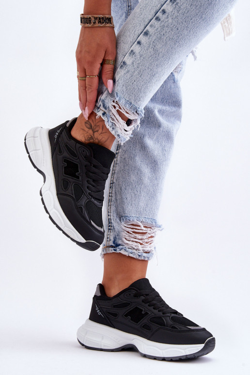 sneakers met mesh in de zwarte kleur Venice sneakers met mesh in de zwarte kleur Venice