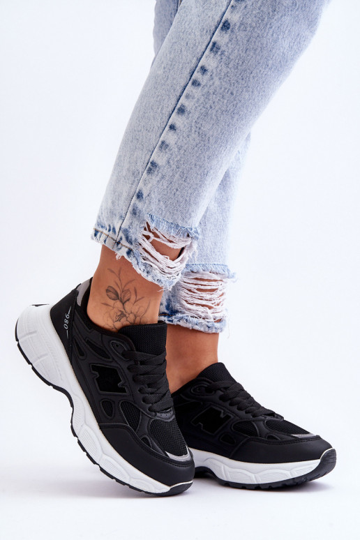 sneakers met mesh in de zwarte kleur Venice sneakers met mesh in de zwarte kleur Venice