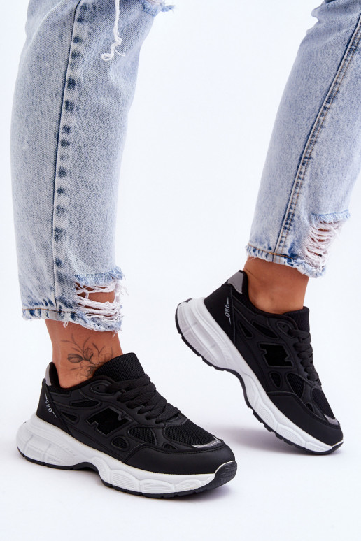 sneakers met mesh in de zwarte kleur Venice sneakers met mesh in de zwarte kleur Venice