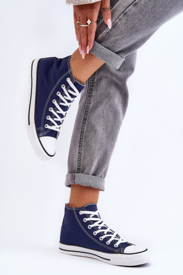 Klassiek model sneakers in donkerblauwe kleur van Remos 2