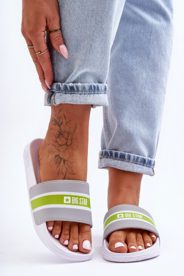 Lichte pantoffels Big Star JJ274647 Witgrijs 2