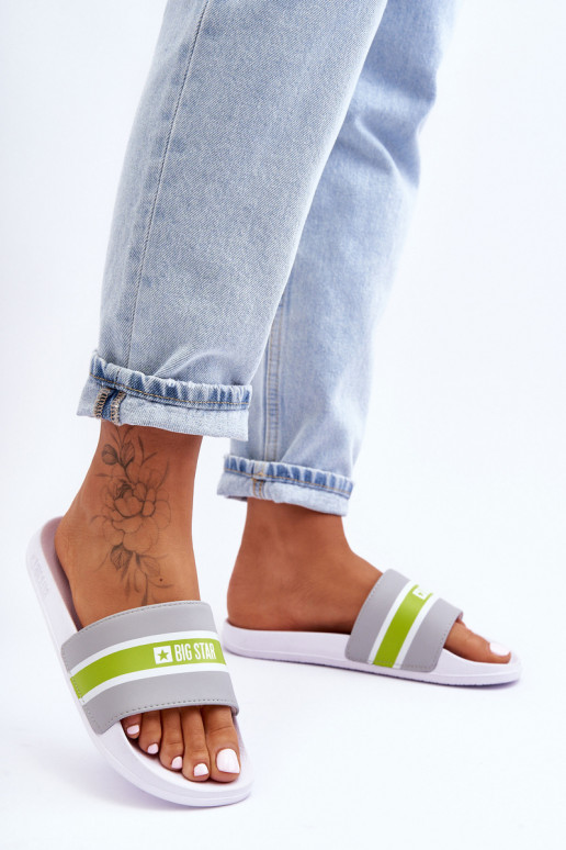 Chaussons légers Big Star JJ274647 Blanc-gris Chaussons légers Big Star JJ274647 Blanc-gris