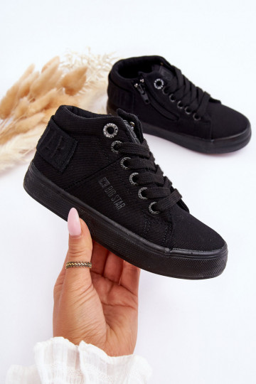 Klassiek kindervrijetijdsmodel voor kinderen met een zool Big Star LL374001 zwarte kleur 2