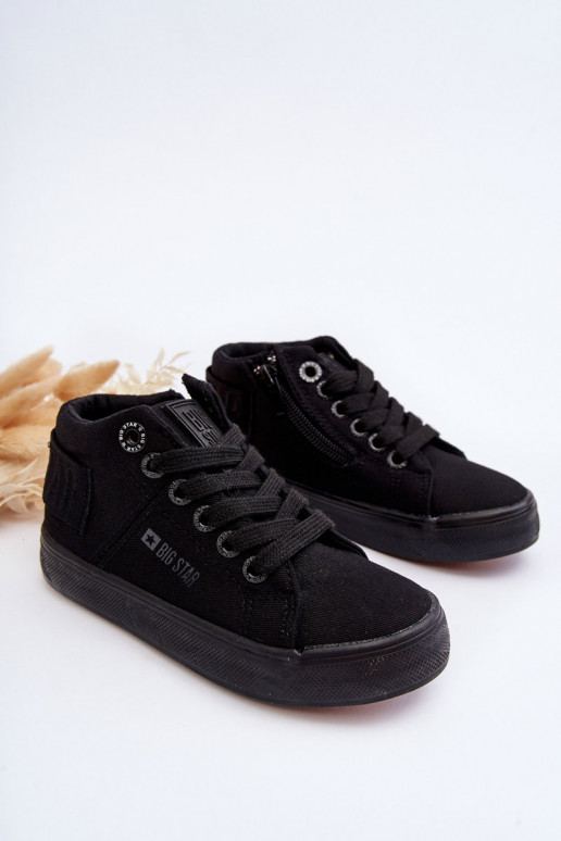 Chaussures de loisirs modèle classique pour enfants avec semelle Big Star LL374001 couleur noire Chaussures de loisirs modèle classique pour enfants avec semelle Big Star LL374001 couleur noire